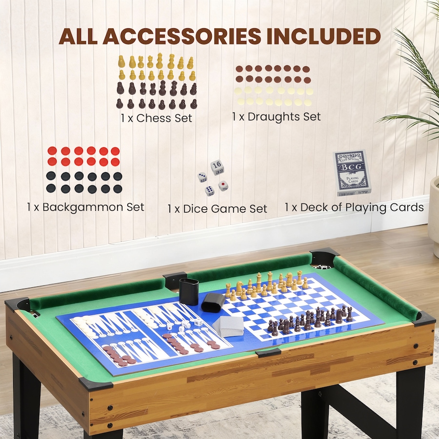 Image 929435_ALTMORE7.jpg, Product 929-435 / Price $199.99, Soozier 13-in-1 Multi Game Table, 48 in Combo Game Table for Adults from Soozier on TSC.ca's Toys & Hobbies department