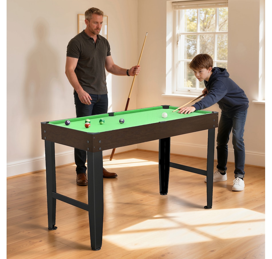 Image 929436_ALTMORE1.jpg, Product 929-436 / Price $139.99, Soozier 55" Mini Pool Table, Billiard Table Set for Kids and Adults, Green from Soozier on TSC.ca's Toys & Hobbies department