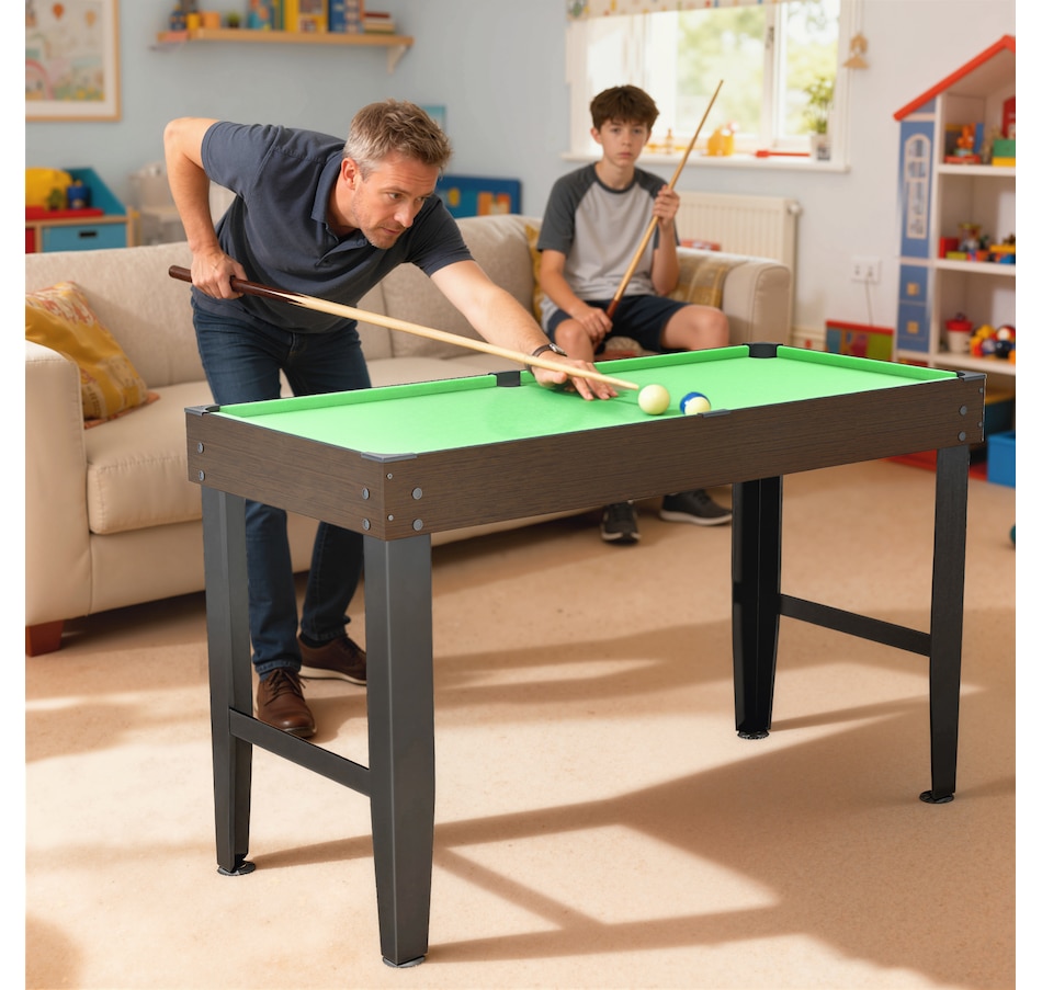 Image 929436_ALTMORE8.jpg, Product 929-436 / Price $139.99, Soozier 55" Mini Pool Table, Billiard Table Set for Kids and Adults, Green from Soozier on TSC.ca's Toys & Hobbies department