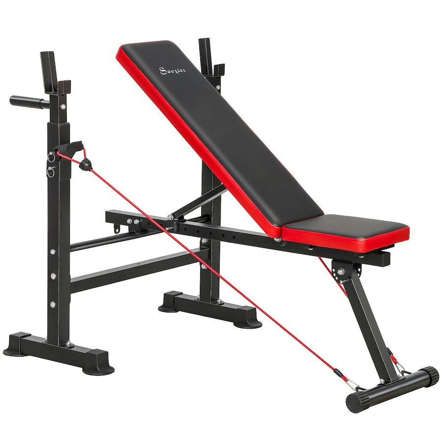 Image 929439.jpg, Product 929-439 / Price $136.99, Soozier Adjustable Weight Bench with Squat Rack, Incline Flat Bench Press from Soozier on TSC.ca's Health & Fitness department