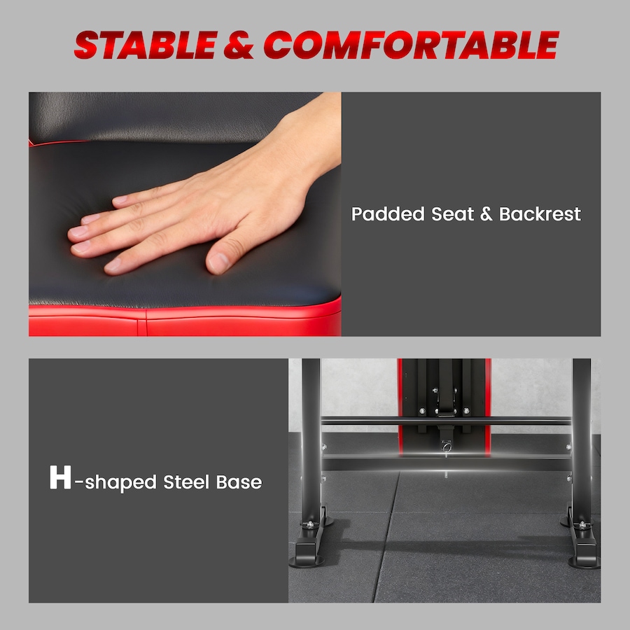 Image 929439_ALTMORE6.jpg, Product 929-439 / Price $136.99, Soozier Adjustable Weight Bench with Squat Rack, Incline Flat Bench Press from Soozier on TSC.ca's Health & Fitness department