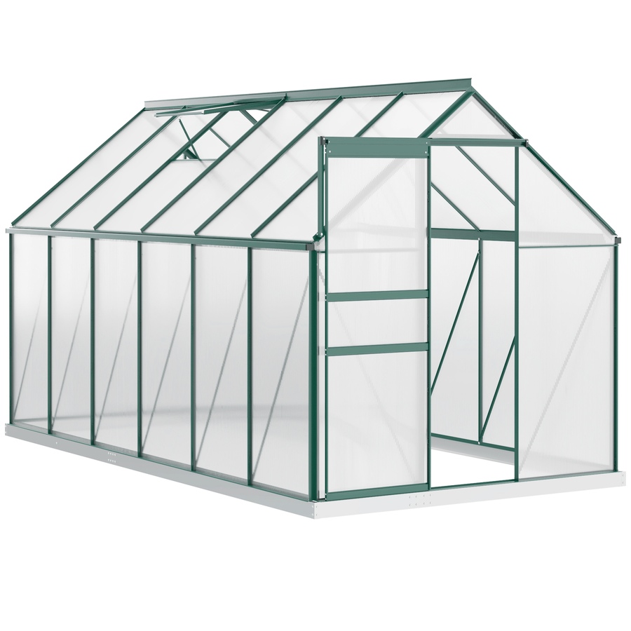 Image 929452.jpg, Product 929-452 / Price $569.99, Outsunny 6' x 12' x 6.5' Polycarbonate Greenhouse Walk-in Green House from Outsunny on TSC.ca's Home & Garden department