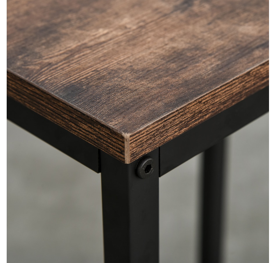 Image 929470_ALTMORE8.jpg, Product 929-470 / Price $154.99, HOMCOM 3 Pieces Bar Height Dining Table Set with Storage Shelf & 2 Stools from HOMCOM on TSC.ca's Home & Garden department