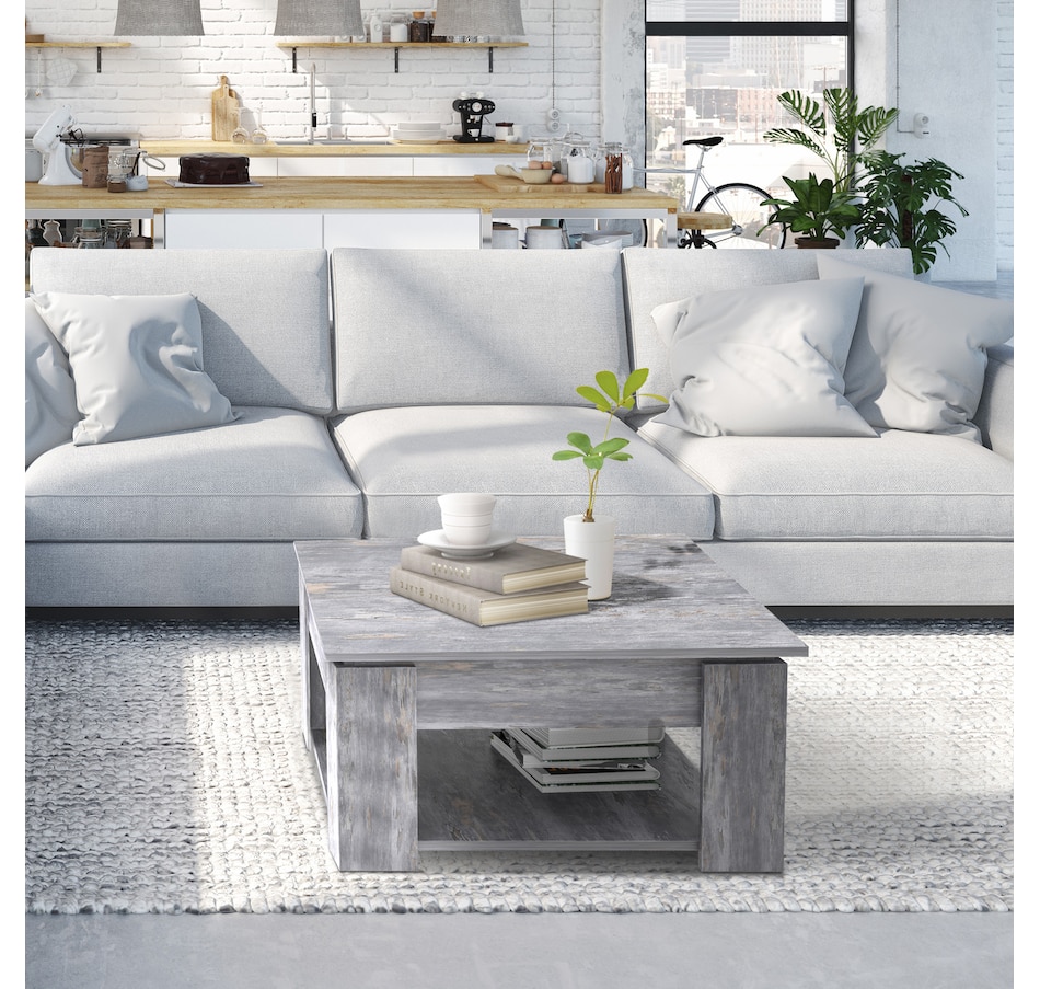 Image 929474_ALTMORE1.jpg, Product 929-474 / Price $114.99, HOMCOM 2 Tier Modern Coffee Table Console End Table Living Room Shelf from HOMCOM on TSC.ca's Home & Garden department