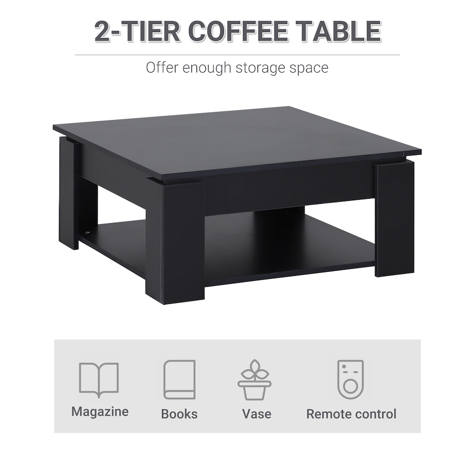 Image 929474_ALTMORE12.jpg, Product 929-474 / Price $114.99, HOMCOM 2 Tier Modern Coffee Table Console End Table Living Room Shelf from HOMCOM on TSC.ca's Home & Garden department