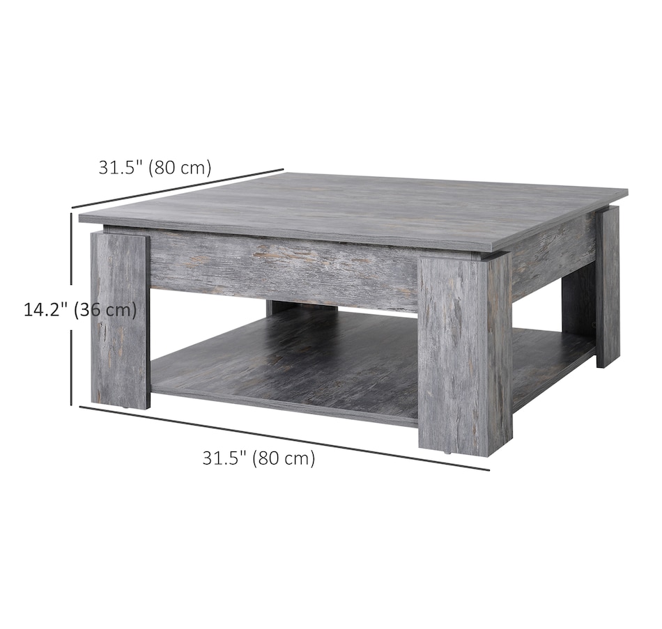 Image 929474_ALTMORE2.jpg, Product 929-474 / Price $114.99, HOMCOM 2 Tier Modern Coffee Table Console End Table Living Room Shelf from HOMCOM on TSC.ca's Home & Garden department