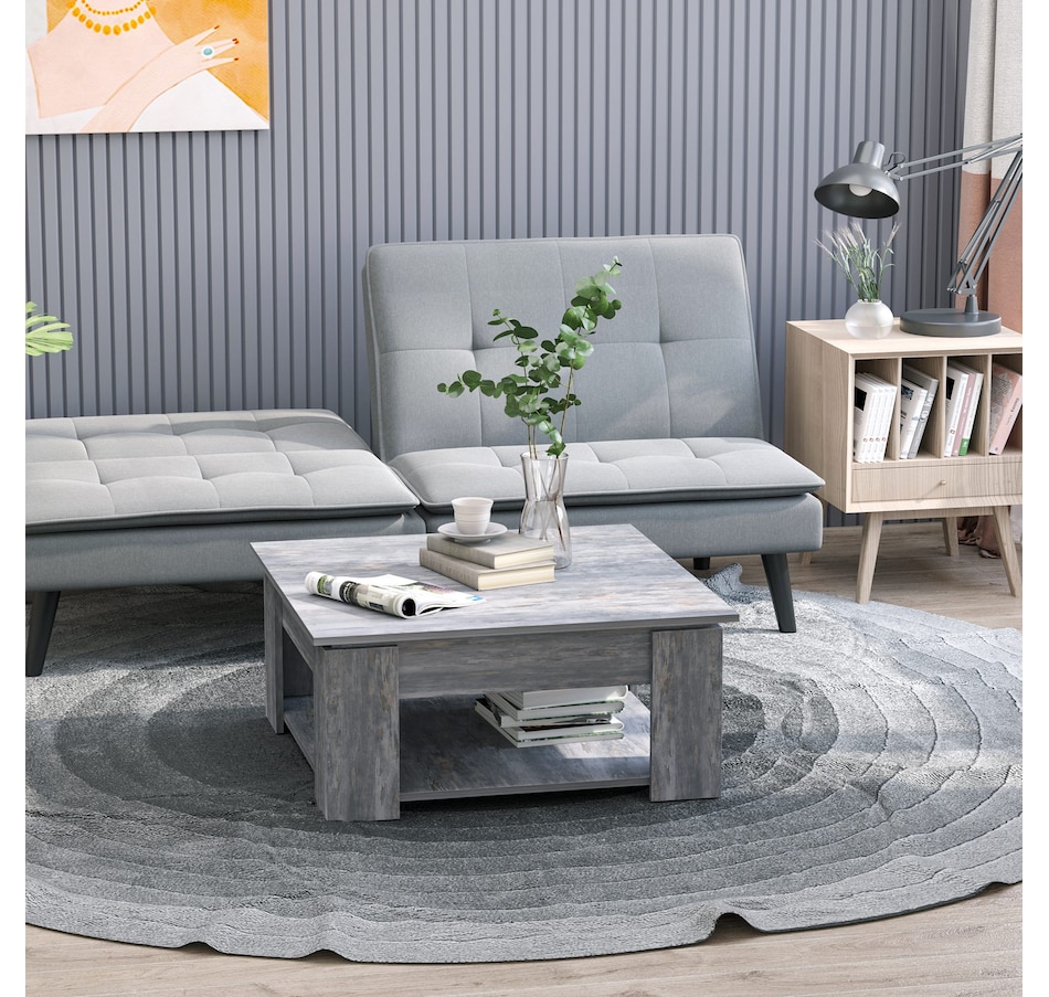 Image 929474_ALTMORE3.jpg, Product 929-474 / Price $114.99, HOMCOM 2 Tier Modern Coffee Table Console End Table Living Room Shelf from HOMCOM on TSC.ca's Home & Garden department