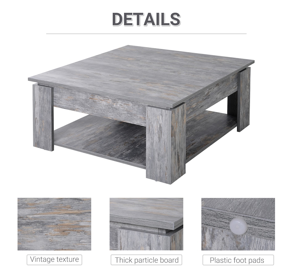 Image 929474_ALTMORE5.jpg, Product 929-474 / Price $114.99, HOMCOM 2 Tier Modern Coffee Table Console End Table Living Room Shelf from HOMCOM on TSC.ca's Home & Garden department