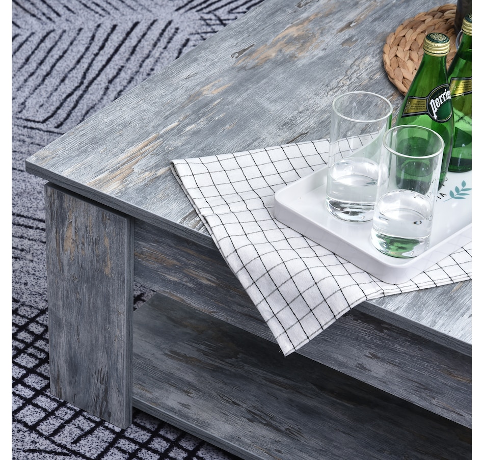 Image 929474_ALTMORE7.jpg, Product 929-474 / Price $114.99, HOMCOM 2 Tier Modern Coffee Table Console End Table Living Room Shelf from HOMCOM on TSC.ca's Home & Garden department