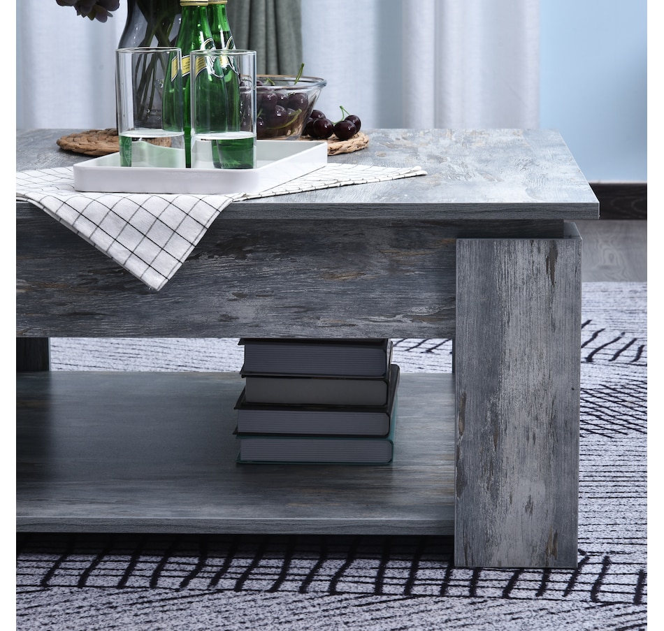 Image 929474_ALTMORE8.jpg, Product 929-474 / Price $114.99, HOMCOM 2 Tier Modern Coffee Table Console End Table Living Room Shelf from HOMCOM on TSC.ca's Home & Garden department