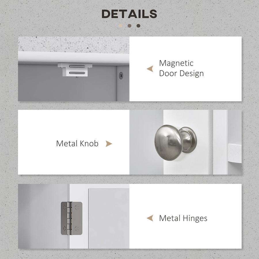 Image 929490_ALTMORE6.jpg, Product 929-490 / Price $79.99, kleankin Wall Mounted Bathroom Mirror Cabinet with Door Adjustable Shelf from Kleankin on TSC.ca's Home & Garden department