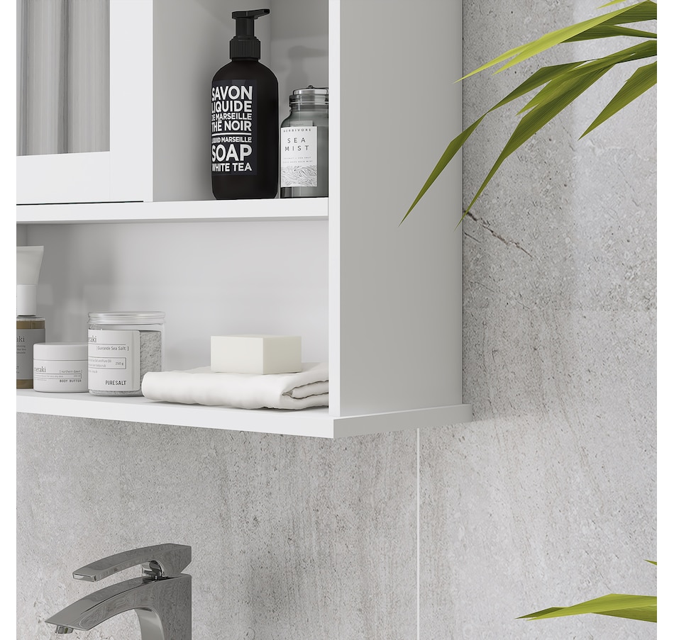 Image 929490_ALTMORE8.jpg, Product 929-490 / Price $79.99, kleankin Wall Mounted Bathroom Mirror Cabinet with Door Adjustable Shelf from Kleankin on TSC.ca's Home & Garden department