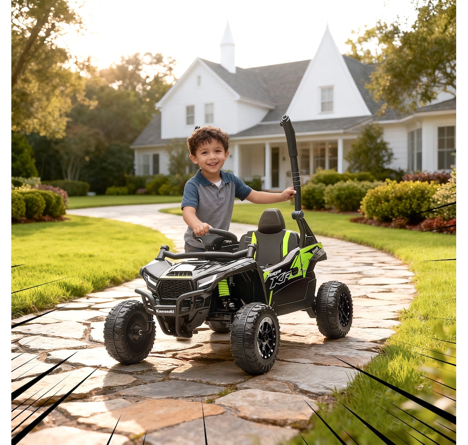Image 929498_ALTMORE8.jpg, Product 929-498 / Price $159.99, Qaba 12V Licensed 2WD Electric Ride on Truck with Rear Suspension, Black from Qaba on TSC.ca's Toys & Hobbies department
