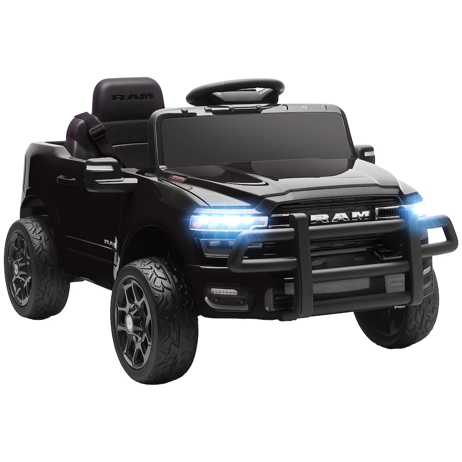 Image 929501.jpg, Product 929-501 / Price $229.99, Qaba 12V Licensed Dodge RAM 3500 Electric Ride on Car for 3-5 Years, Black from Qaba on TSC.ca's Toys & Hobbies department
