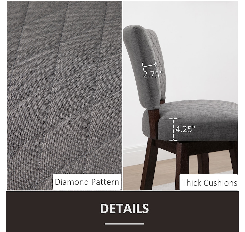 Image 929540_ALTMORE6.jpg, Product 929-540 / Price $309.99, HOMCOM Swivel Bar Stools Set of 2 with Rubber Wood Legs and Footrests from HOMCOM on TSC.ca's Home & Garden department