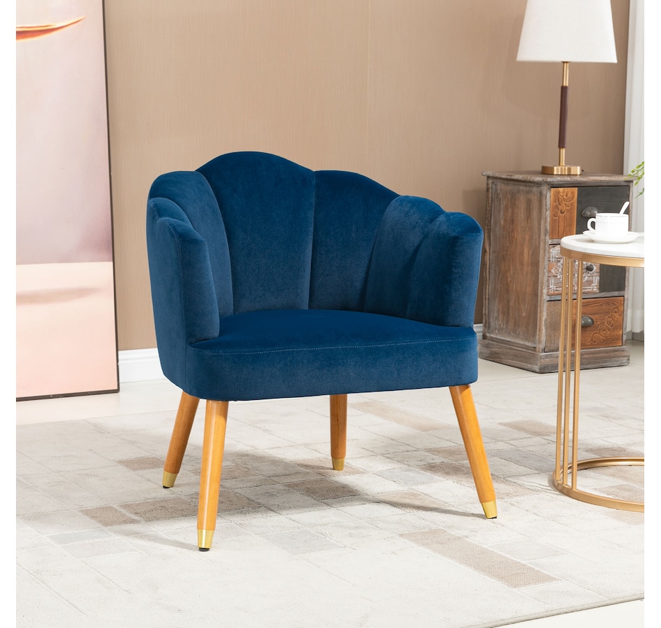 Image 929559_ALTMORE1.jpg, Product 929-559 / Price $199.99, HOMCOM Modern Accent Chair Upholstered Velvet Armchair with Arms Wood Legs from HOMCOM on TSC.ca's Home & Garden department