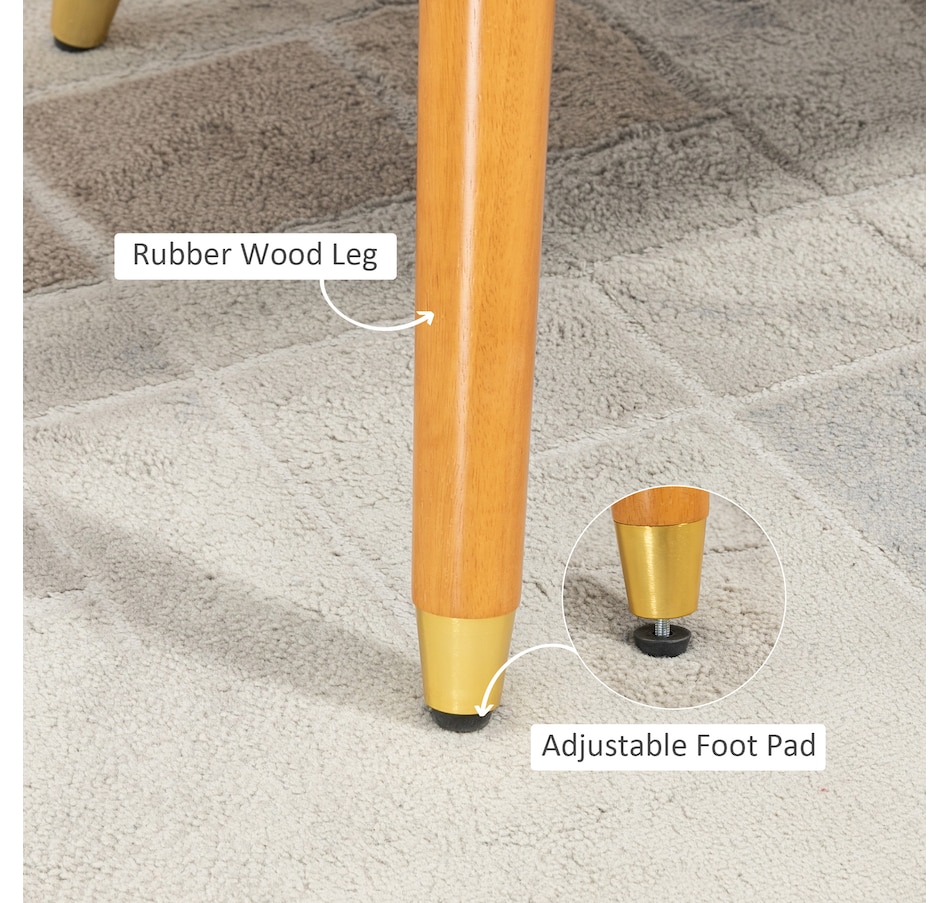 Image 929559_ALTMORE5.jpg, Product 929-559 / Price $199.99, HOMCOM Modern Accent Chair Upholstered Velvet Armchair with Arms Wood Legs from HOMCOM on TSC.ca's Home & Garden department