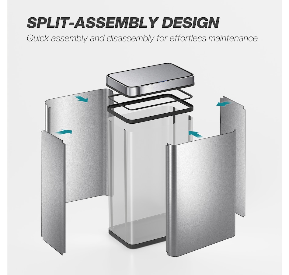 Image 929568_ALTMORE12.jpg, Product 929-568 / Price $99.99, HOMCOM Sensor Trash Can with Soft-Close Lid, Sensor Garbage Can from HOMCOM on TSC.ca's Kitchen department