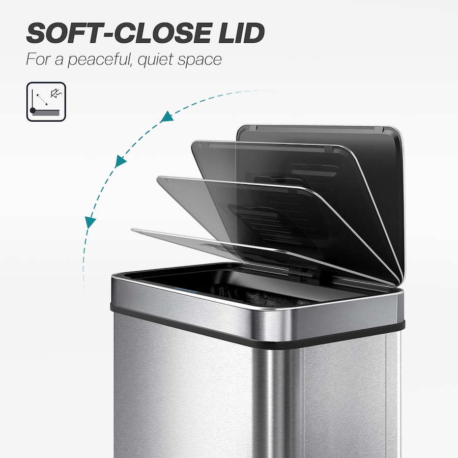 Image 929568_ALTMORE6.jpg, Product 929-568 / Price $99.99 - $104.99, HOMCOM Sensor Trash Can with Soft-Close Lid, Sensor Garbage Can from HOMCOM on TSC.ca's Kitchen department