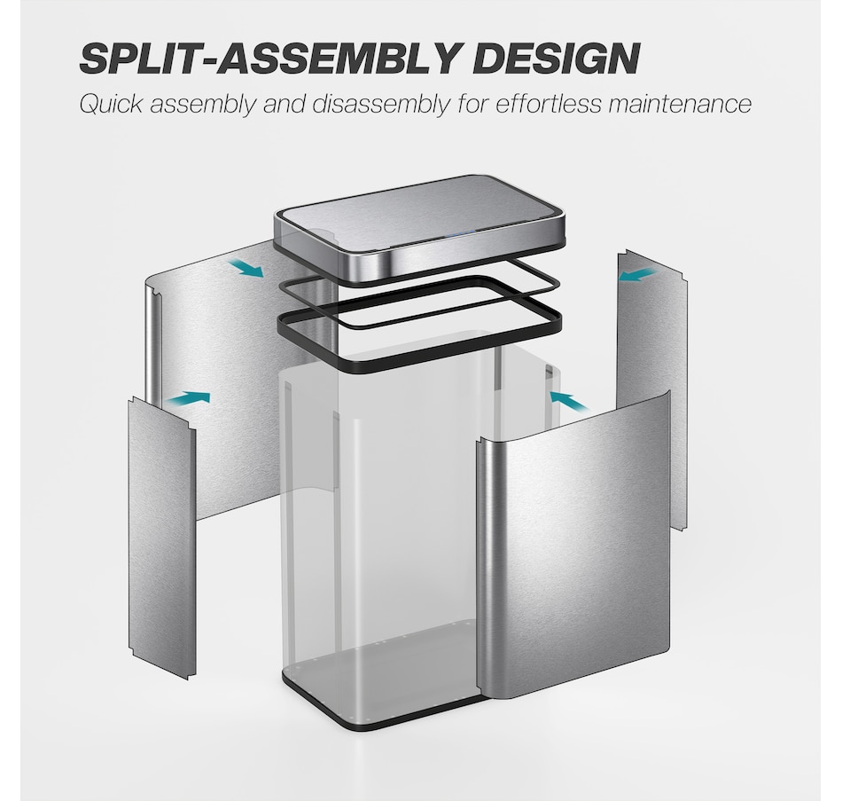 Image 929568_ALTMORE8.jpg, Product 929-568 / Price $99.99, HOMCOM Sensor Trash Can with Soft-Close Lid, Sensor Garbage Can from HOMCOM on TSC.ca's Kitchen department