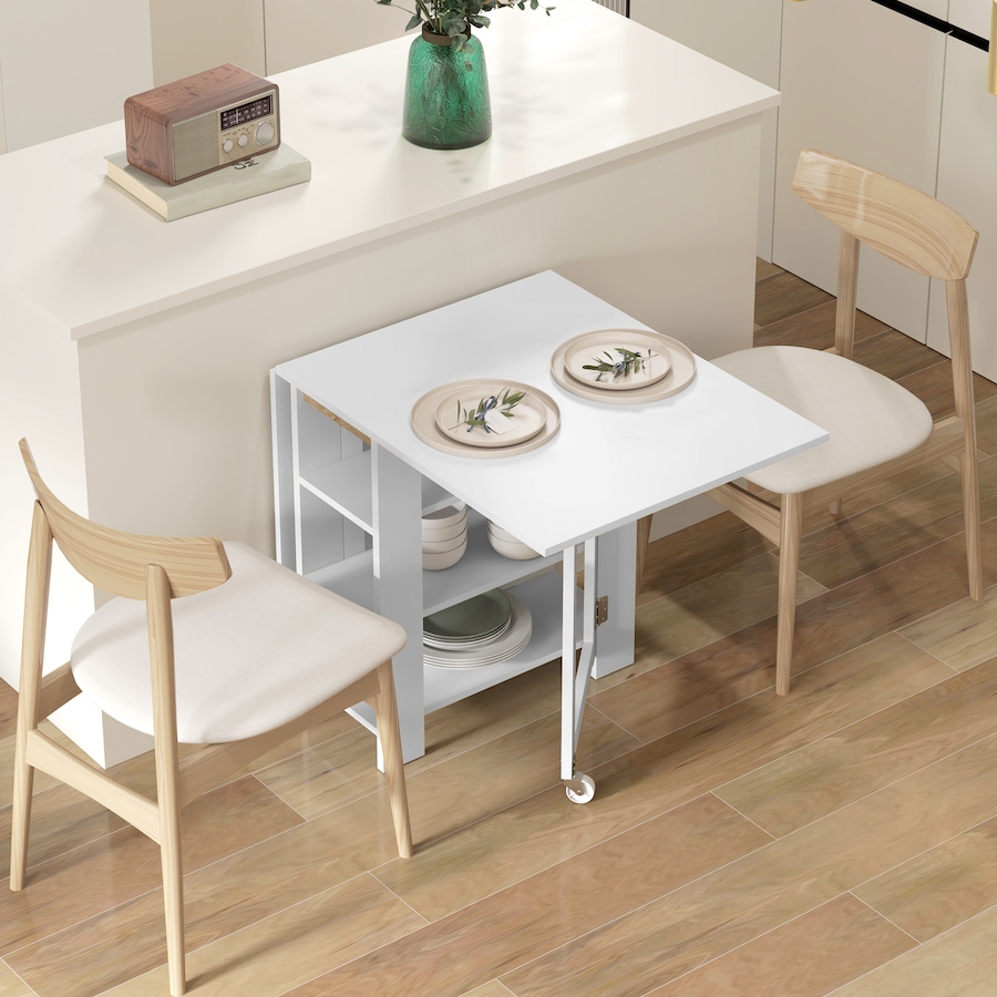 Image 929580_ALTMORE1.jpg, Product 929-580 / Price $129.99 - $144.99, HOMCOM Foldable Dining Table, Drop Leaf Table with Storage for Kitchen from HOMCOM on TSC.ca's Home & Garden department