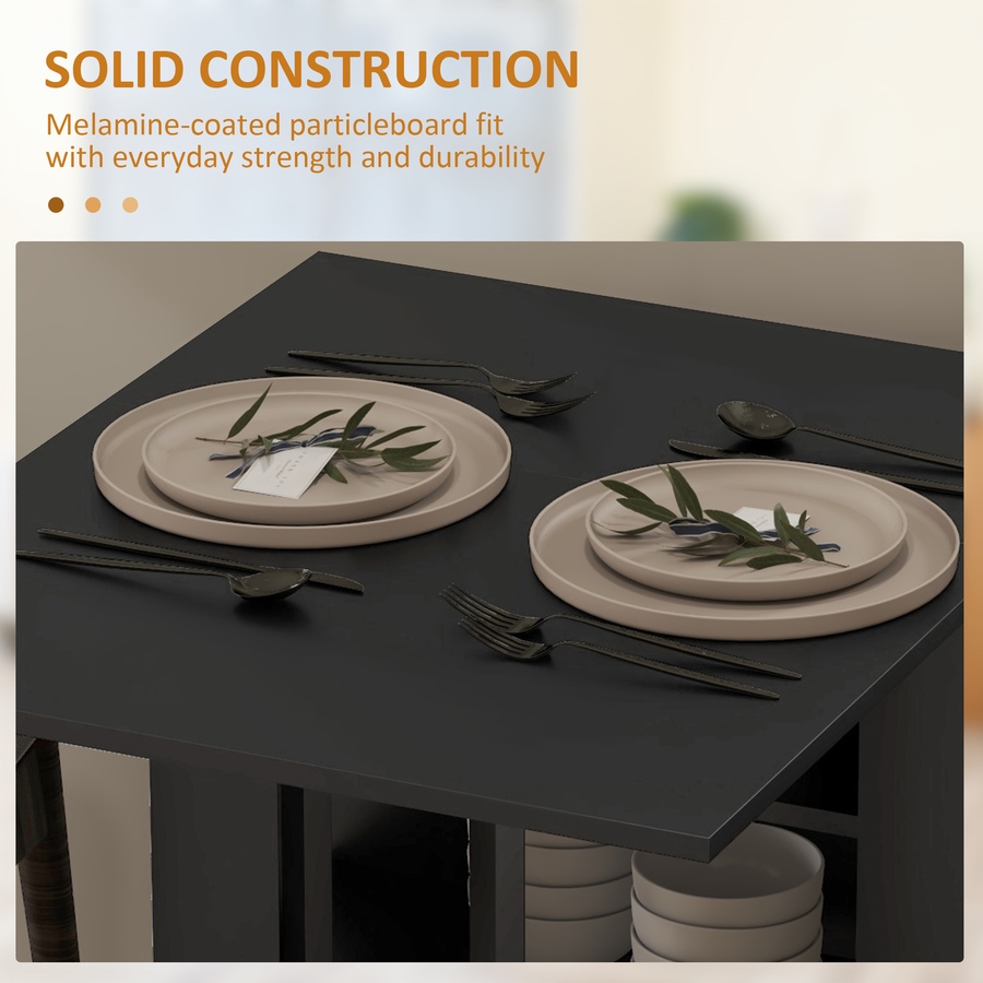 Image 929580_ALTMORE14.jpg, Product 929-580 / Price $129.99 - $144.99, HOMCOM Foldable Dining Table, Drop Leaf Table with Storage for Kitchen from HOMCOM on TSC.ca's Home & Garden department