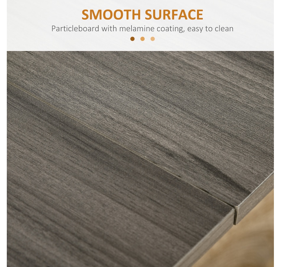 Image 929585_ALTMORE38.jpg, Product 929-585 / Price $129.99 - $144.99, HOMCOM Folding Dining Table, Drop Leaf Table with 2-tier Shelves from HOMCOM on TSC.ca's Home & Garden department