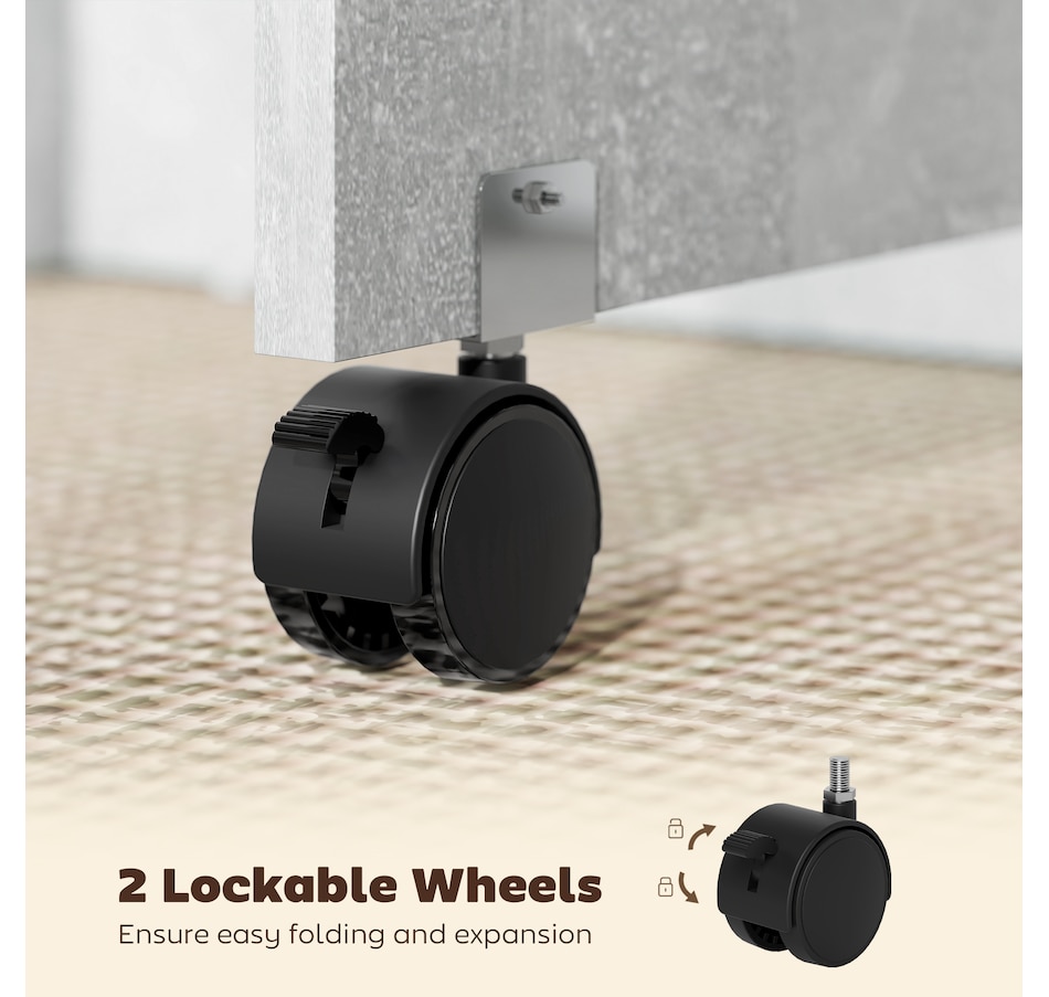 Image 929585_ALTMORE54.jpg, Product 929-585 / Price $129.99 - $144.99, HOMCOM Folding Dining Table, Drop Leaf Table with 2-tier Shelves from HOMCOM on TSC.ca's Home & Garden department