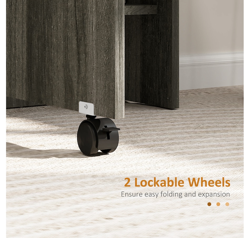 Image 929585_ALTMORE82.jpg, Product 929-585 / Price $129.99 - $144.99, HOMCOM Folding Dining Table, Drop Leaf Table with 2-tier Shelves from HOMCOM on TSC.ca's Home & Garden department