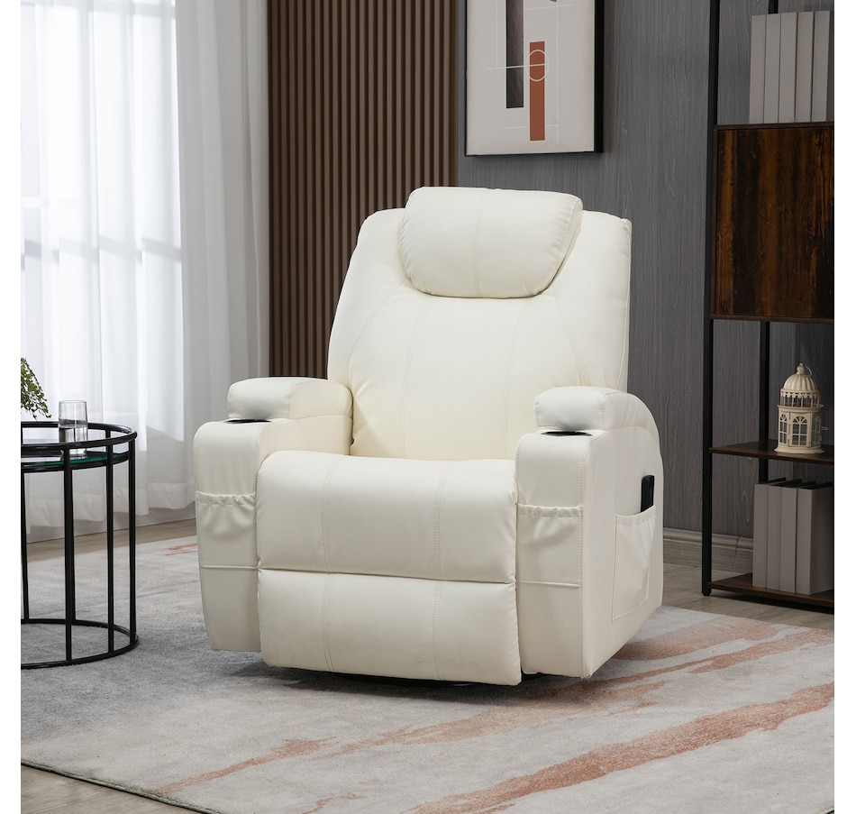 Image 929593_ALTMORE1.jpg, Product 929-593 / Price $479.99 - $559.99, HOMCOM PU Leather Massage Recliner Chair with 360 Degree Swivel Seat from HOMCOM on TSC.ca's Home & Garden department
