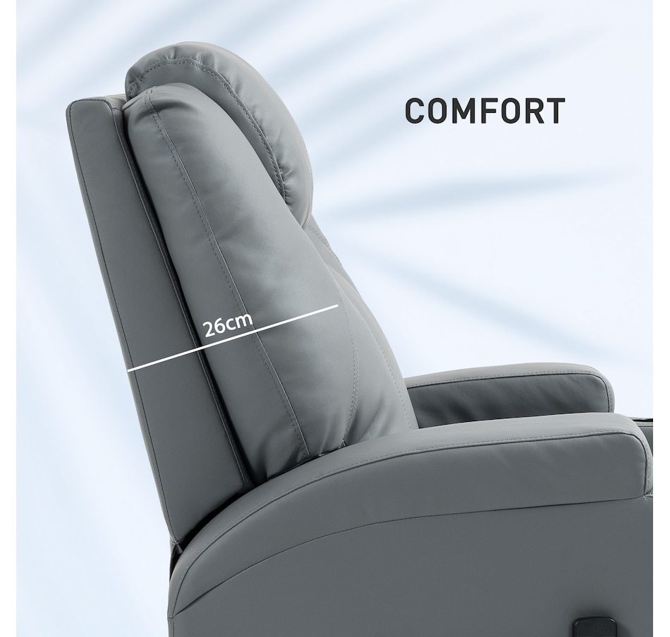 Image 929593_ALTMORE22.jpg, Product 929-593 / Price $479.99 - $559.99, HOMCOM PU Leather Massage Recliner Chair with 360 Degree Swivel Seat from HOMCOM on TSC.ca's Home & Garden department