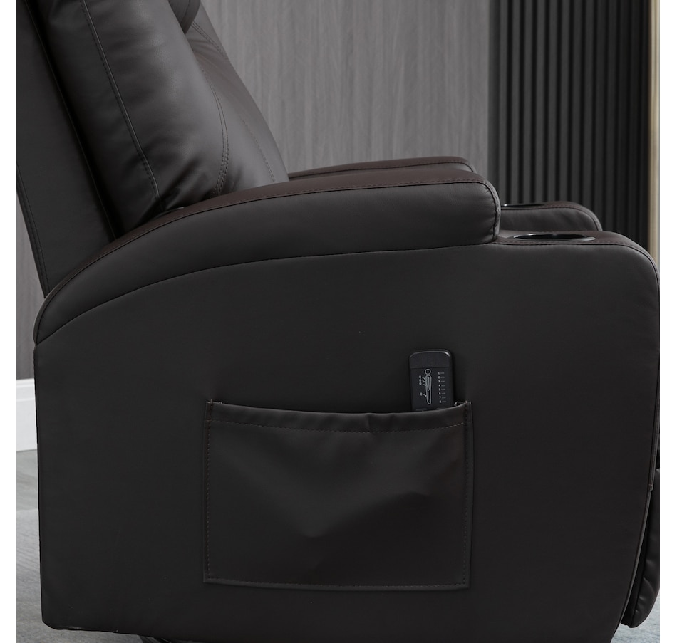 Image 929593_ALTMORE32.jpg, Product 929-593 / Price $479.99 - $559.99, HOMCOM PU Leather Massage Recliner Chair with 360 Degree Swivel Seat from HOMCOM on TSC.ca's Home & Garden department