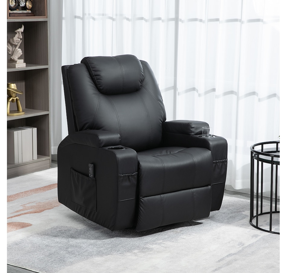 Image 929593_ALTMORE9.jpg, Product 929-593 / Price $479.99 - $559.99, HOMCOM PU Leather Massage Recliner Chair with 360 Degree Swivel Seat from HOMCOM on TSC.ca's Home & Garden department