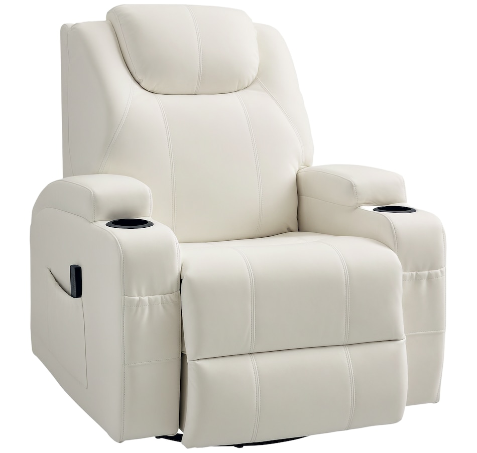 Image 929593_ST01.png, Product 929-593 / Price $479.99 - $559.99, HOMCOM PU Leather Massage Recliner Chair with 360 Degree Swivel Seat from HOMCOM on TSC.ca's Home & Garden department