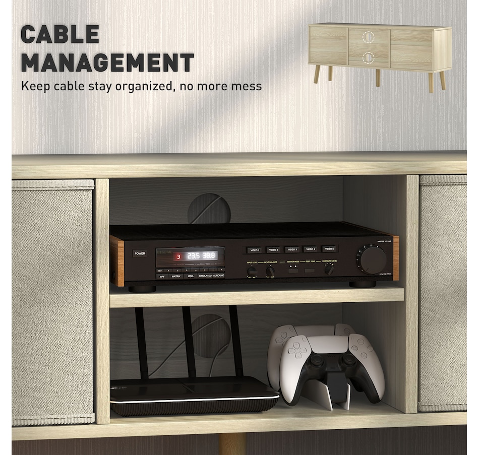 Image 929601_ALTMORE5.jpg, Product 929-601 / Price $92.99 - $94.99, HOMCOM TV Stand Cabinet with Shelves, Drawers for Living Room from HOMCOM on TSC.ca's Home & Garden department