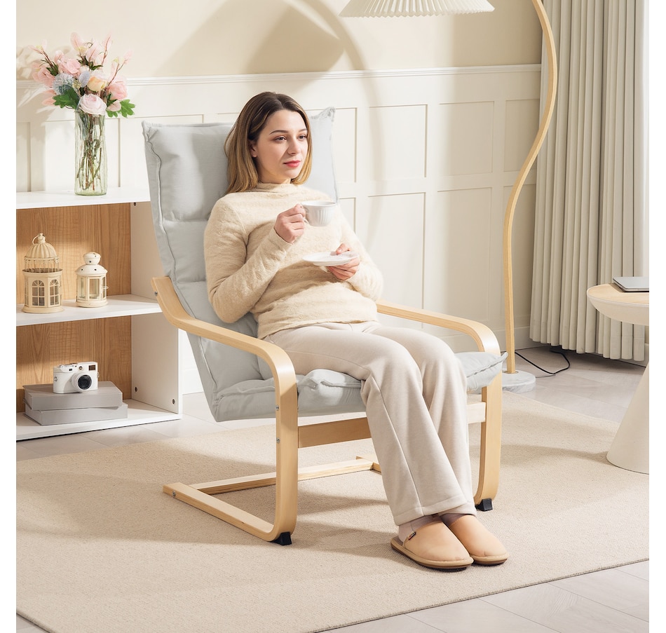 Image 929605_ALTMORE15.jpg, Product 929-605 / Price $119.99 - $124.99, HOMCOM Birch Wood Fabric Modern Armchair, Accent Chair from HOMCOM on TSC.ca's Home & Garden department