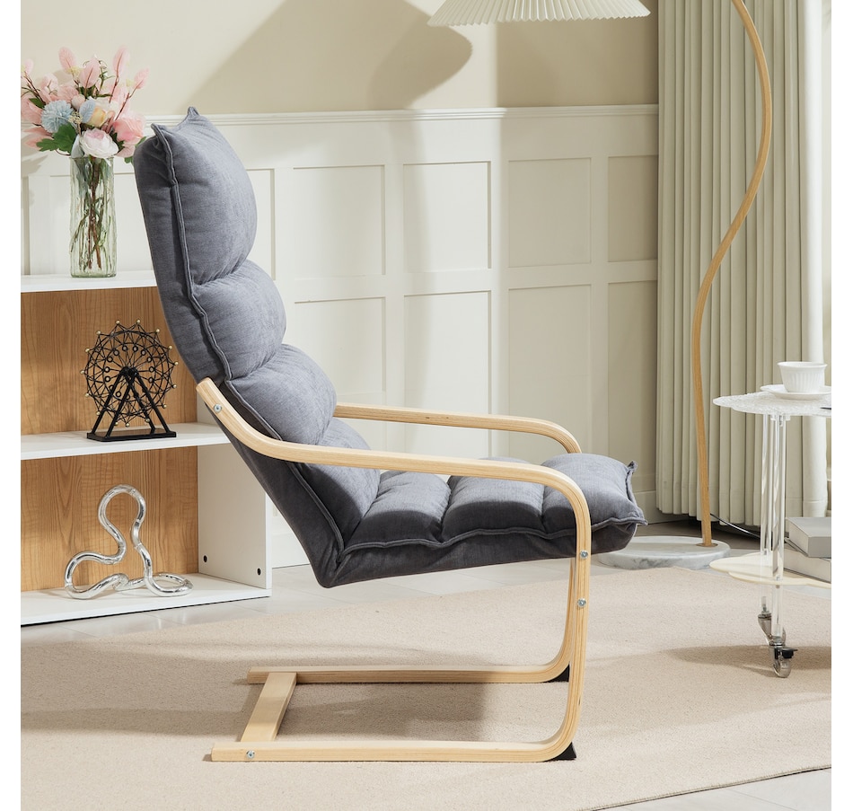 Image 929605_ALTMORE8.jpg, Product 929-605 / Price $119.99 - $124.99, HOMCOM Birch Wood Fabric Modern Armchair, Accent Chair from HOMCOM on TSC.ca's Home & Garden department
