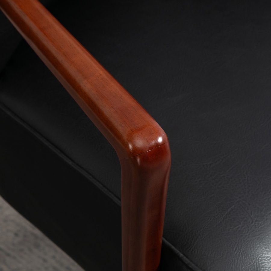 Image 929607_ALTMORE16.jpg, Product 929-607 / Price $203.69 - $229.99, HOMCOM Accent Chair Faux Leather Upholstered Armchair with Wood Legs from HOMCOM on TSC.ca's Home & Garden department