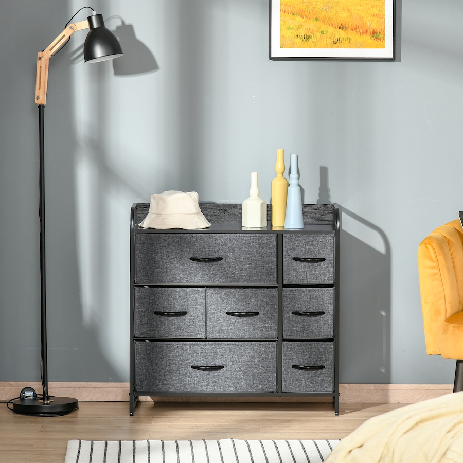 Image 929612_ALTMORE1.jpg, Product 929-612 / Price $89.99, HOMCOM Drawer Dresser, Fabric Chest of Drawers, Storage Organizer Steel Frame from HOMCOM on TSC.ca's Home & Garden department