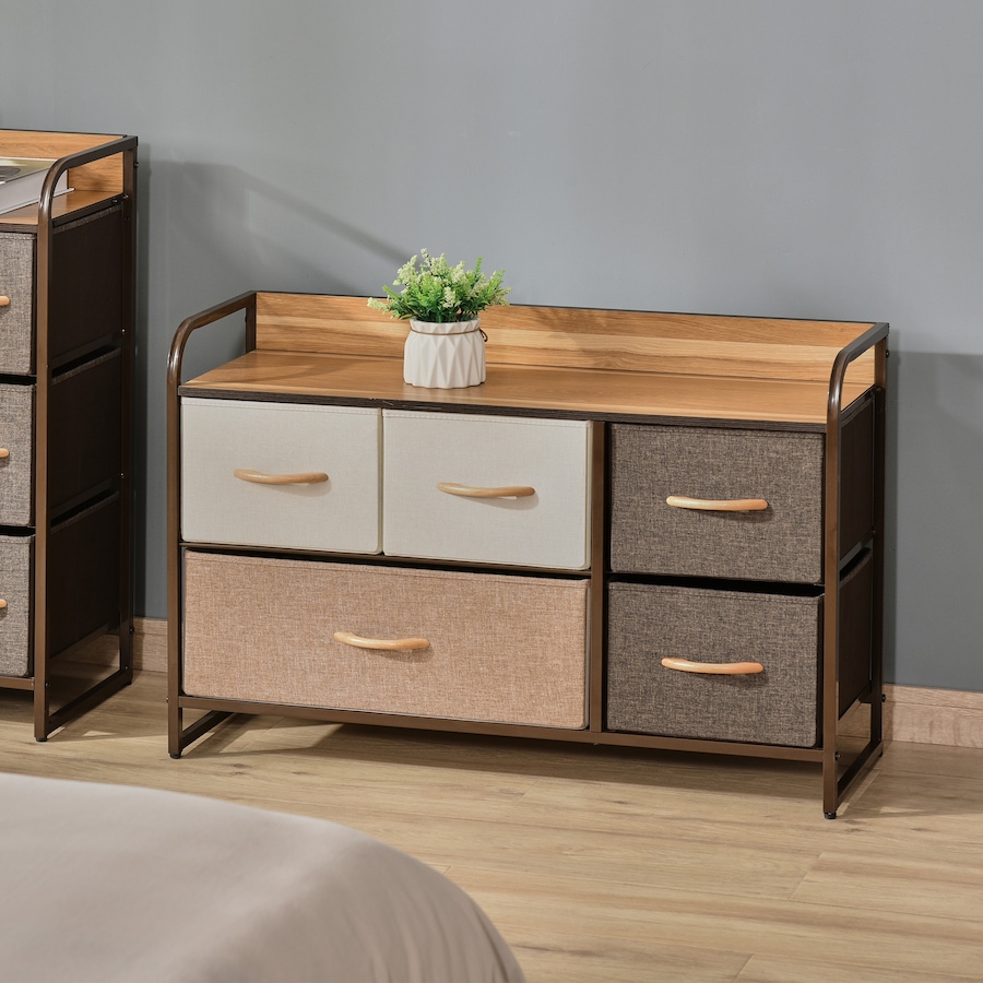 Image 929612_ALTMORE17.jpg, Product 929-612 / Price $89.99, HOMCOM Drawer Dresser, Fabric Chest of Drawers, Storage Organizer Steel Frame from HOMCOM on TSC.ca's Home & Garden department