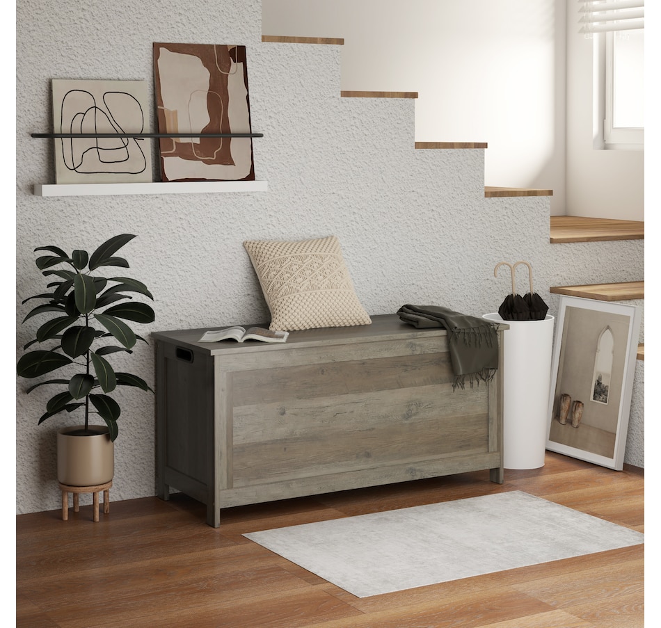 Image 929617_ALTMORE17.jpg, Product 929-617 / Price $103.26 - $119.99, HOMCOM Storage Chest with 2 Safety Hinges, Storage Bench for Living Room from HOMCOM on TSC.ca's Home & Garden department
