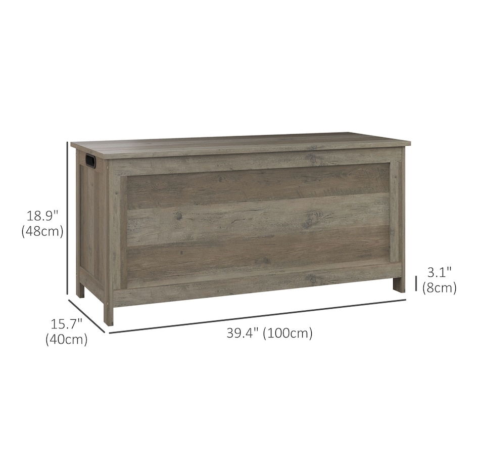Image 929617_ALTMORE18.jpg, Product 929-617 / Price $103.26 - $119.99, HOMCOM Storage Chest with 2 Safety Hinges, Storage Bench for Living Room from HOMCOM on TSC.ca's Home & Garden department