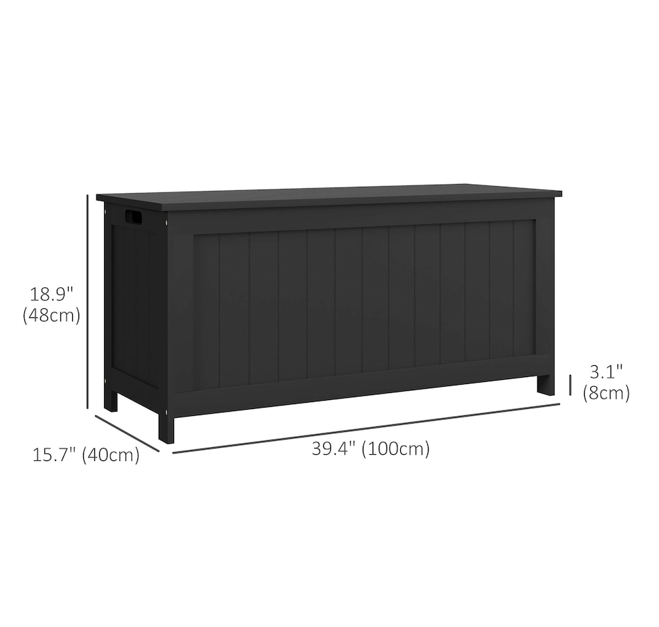 Image 929617_ALTMORE2.jpg, Product 929-617 / Price $103.26 - $119.99, HOMCOM Storage Chest with 2 Safety Hinges, Storage Bench for Living Room from HOMCOM on TSC.ca's Home & Garden department