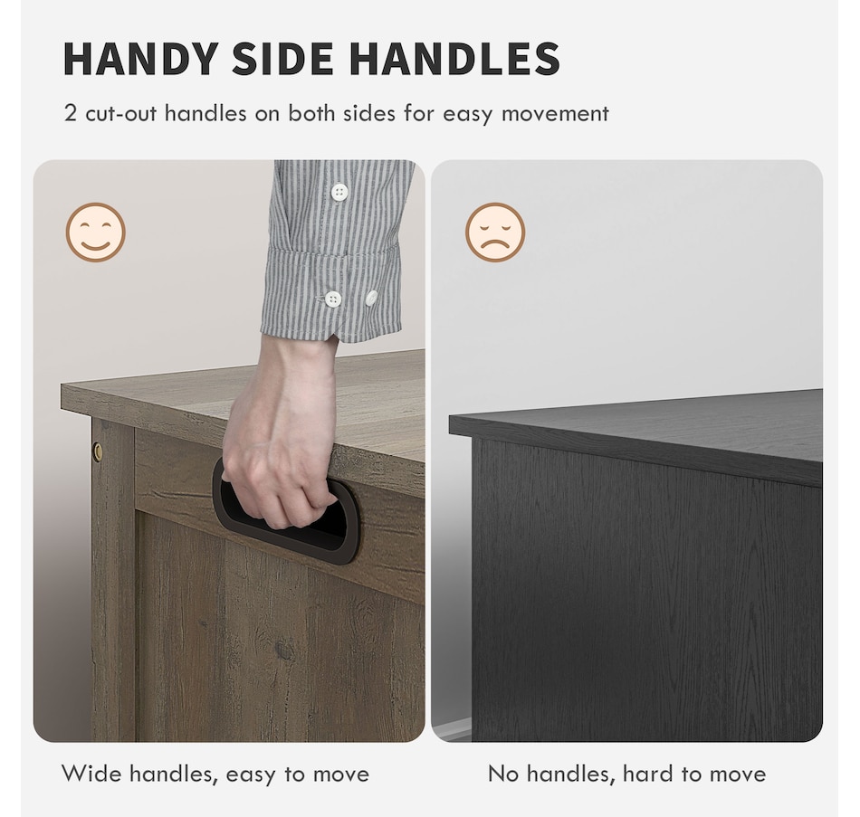 Image 929617_ALTMORE21.jpg, Product 929-617 / Price $103.26 - $119.99, HOMCOM Storage Chest with 2 Safety Hinges, Storage Bench for Living Room from HOMCOM on TSC.ca's Home & Garden department