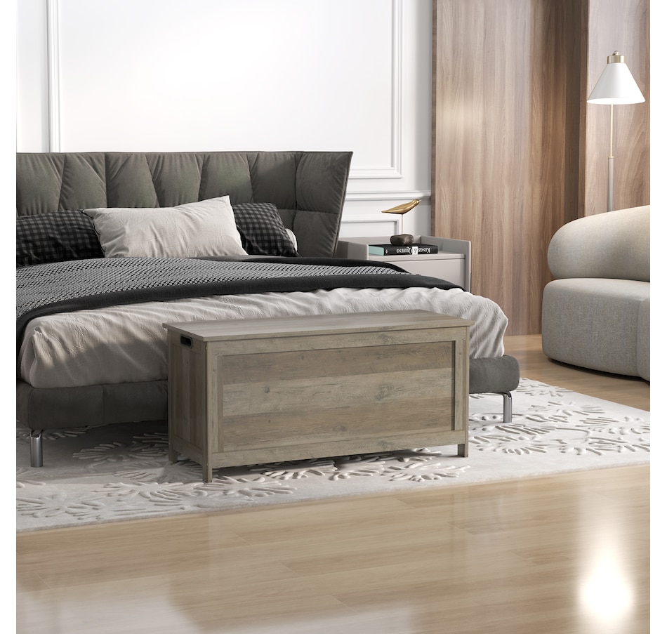 Image 929617_ALTMORE23.jpg, Product 929-617 / Price $103.26 - $119.99, HOMCOM Storage Chest with 2 Safety Hinges, Storage Bench for Living Room from HOMCOM on TSC.ca's Home & Garden department