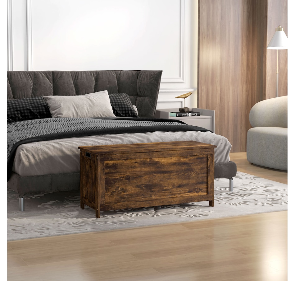 Image 929617_ALTMORE31.jpg, Product 929-617 / Price $103.26 - $119.99, HOMCOM Storage Chest with 2 Safety Hinges, Storage Bench for Living Room from HOMCOM on TSC.ca's Home & Garden department