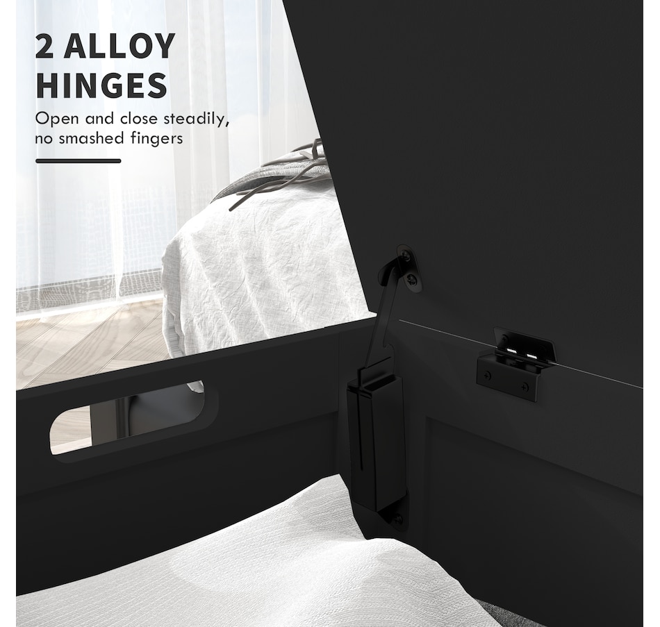 Image 929617_ALTMORE4.jpg, Product 929-617 / Price $103.26 - $119.99, HOMCOM Storage Chest with 2 Safety Hinges, Storage Bench for Living Room from HOMCOM on TSC.ca's Home & Garden department