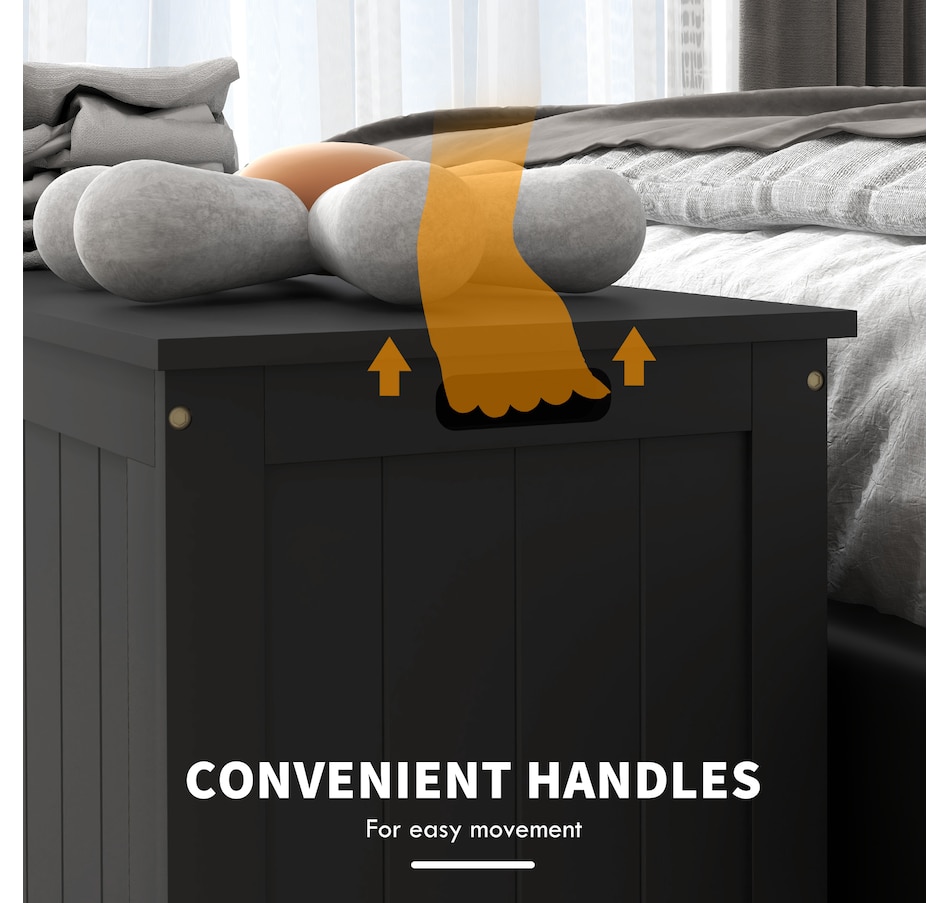 Image 929617_ALTMORE5.jpg, Product 929-617 / Price $103.26 - $119.99, HOMCOM Storage Chest with 2 Safety Hinges, Storage Bench for Living Room from HOMCOM on TSC.ca's Home & Garden department