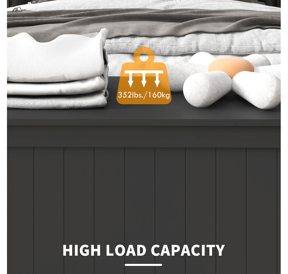 Image 929617_ALTMORE6.jpg, Product 929-617 / Price $103.26 - $119.99, HOMCOM Storage Chest with 2 Safety Hinges, Storage Bench for Living Room from HOMCOM on TSC.ca's Home & Garden department