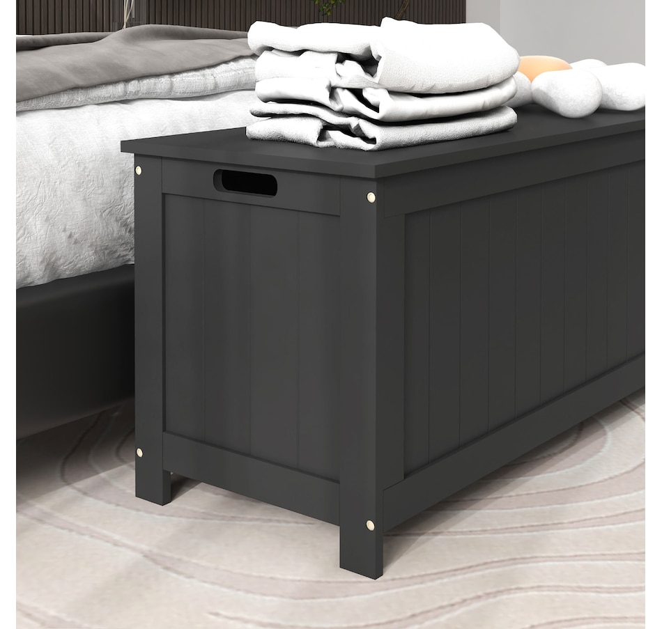 Image 929617_ALTMORE8.jpg, Product 929-617 / Price $103.26 - $119.99, HOMCOM Storage Chest with 2 Safety Hinges, Storage Bench for Living Room from HOMCOM on TSC.ca's Home & Garden department